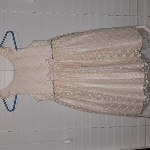 Elegant Pink Lace Kids Dress